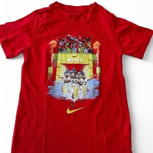 Football scene Nike Red T-Shirt - Size Y Small, Like New Condition